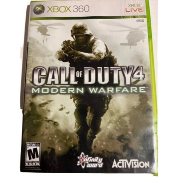 Call Of Duty 4 Modern Warfare Microsoft Xbox 360 Complete With Manual - Picture 1 of 3